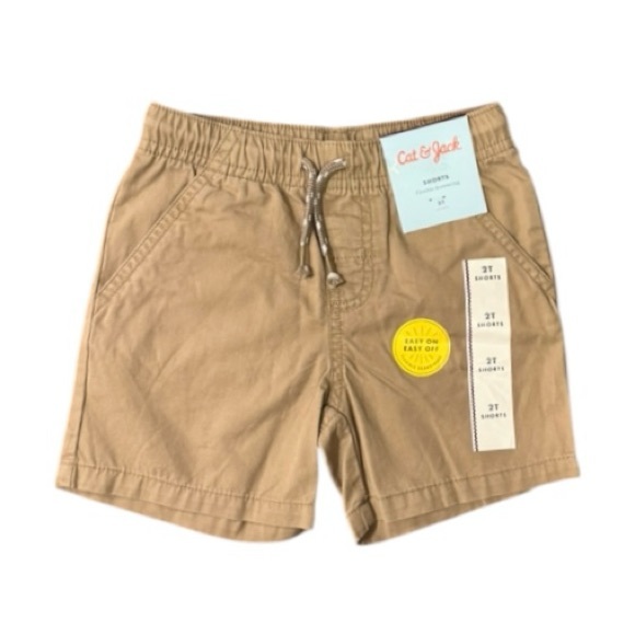 Cat & Jack Other - Cat & Jack boys' shorts, khaki color, size 2T kids, with waist adjustment